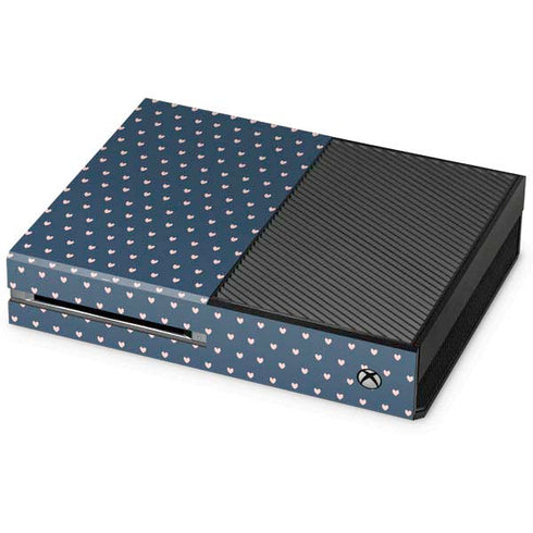 Blue and Pink Hearts Xbox One Console Skin